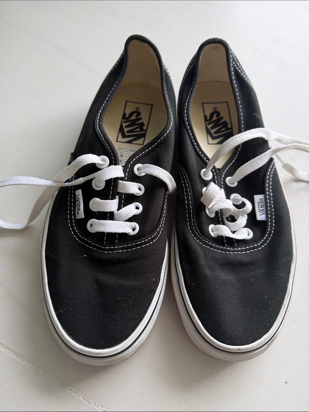 Vans Black and White Era-Style Canvas Sneakers
